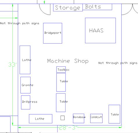 machine shop floor plan layout